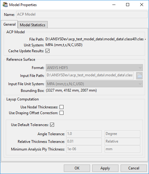 General Model Properties