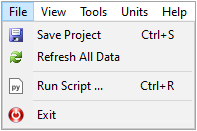 File Menu for Workbench Integration