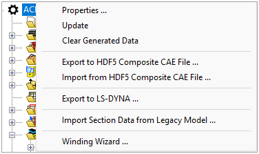 Model Context Menu in Workbench Mode