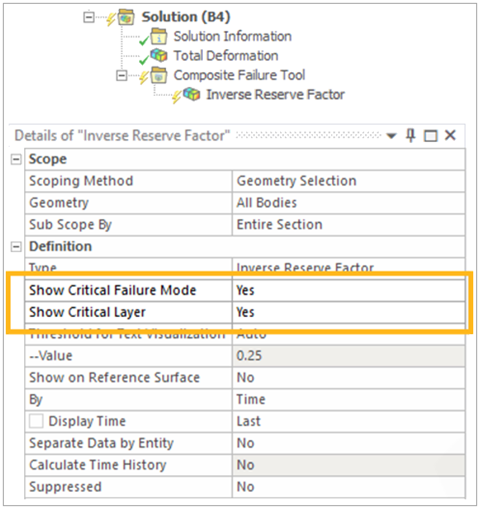 Modify the Displayed Information (Failure Mode, Critical Layer)