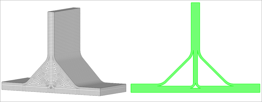 Base Mesh and Layered Composite Part