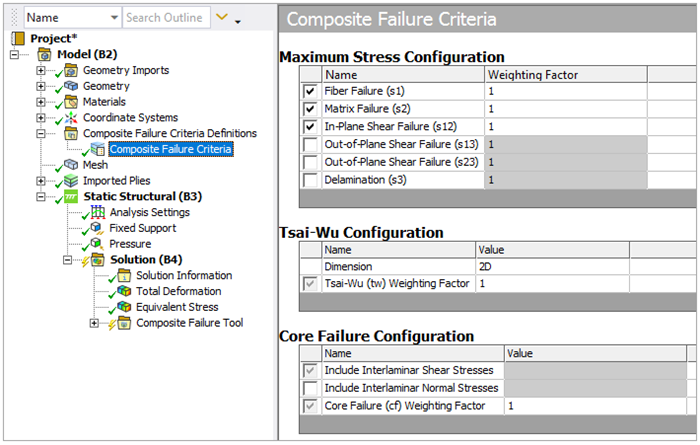 Modify the Promoted Composite Failure Criteria Object when Necessary