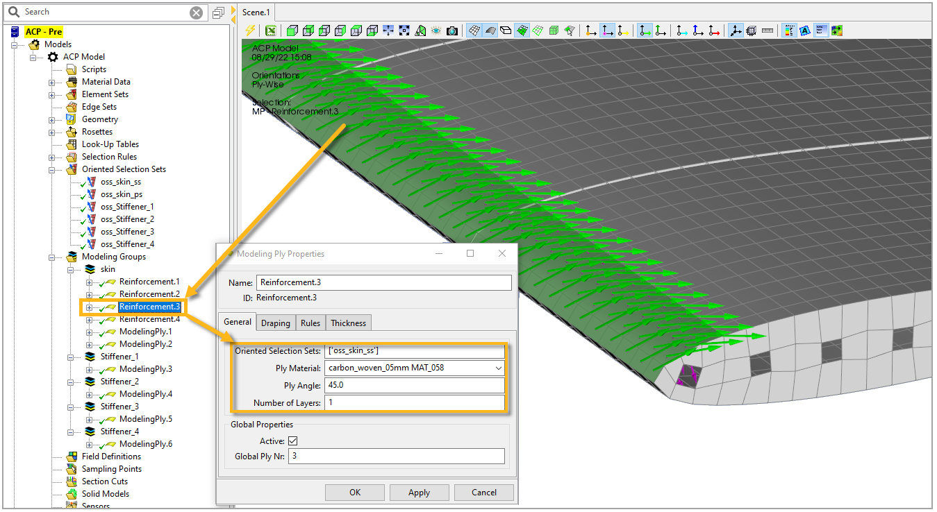 Composite Lay-Up Modeling in ACP