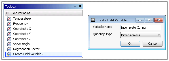 Predefined and User-Defined Field Variables in Engineering Data