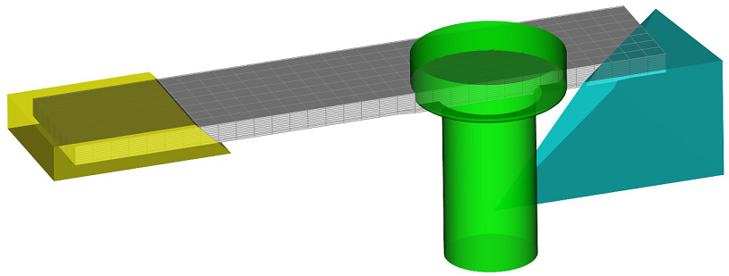 Cut-Off Geometries Shown Alongside Extruded Solid Model