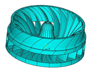 Model of a Cyclically Symmetric Structure