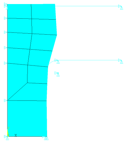 Rubber Seal Model with Initial Mesh Refinement