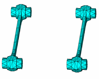 Connecting Rods Modeled with SOLID185 Elements