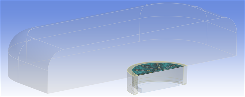 3D Model of the Condenser MEMS Microphone with One Symmetry Plane