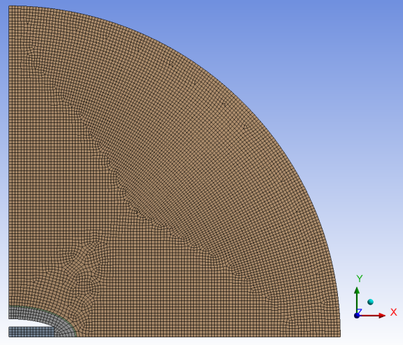 2D Transducer Model Mesh