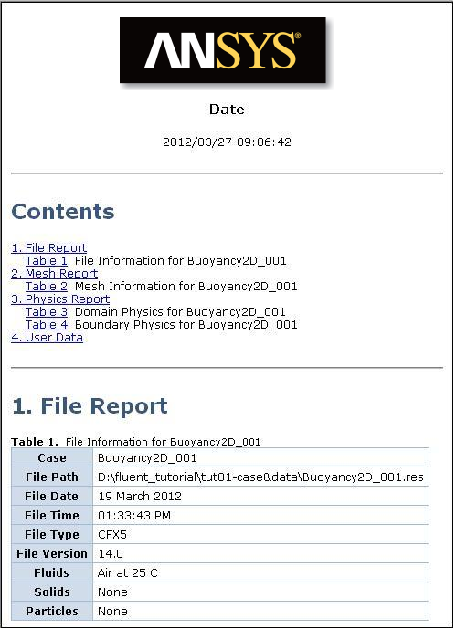 A Sample Report, Part 1