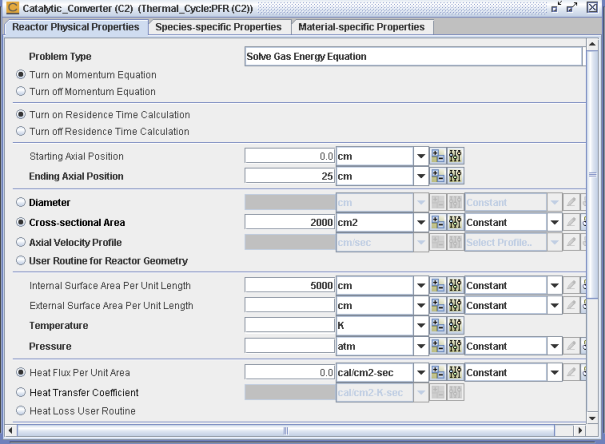 Catalytic_Converter (C2_R1)-Reactor Physical Properties