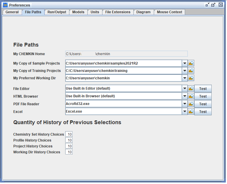Preferences > General