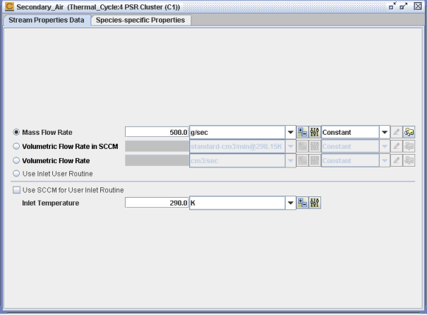 Secondary_Air—Stream Properties Data