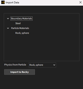 New dialog generated by “Review to Import” button.