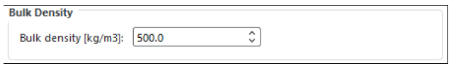 Material Wizard option for when you have a specific value for loose bulk density.