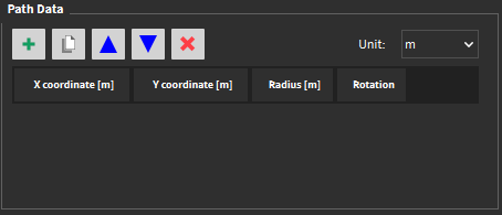 Closed Loop Motion path data options.