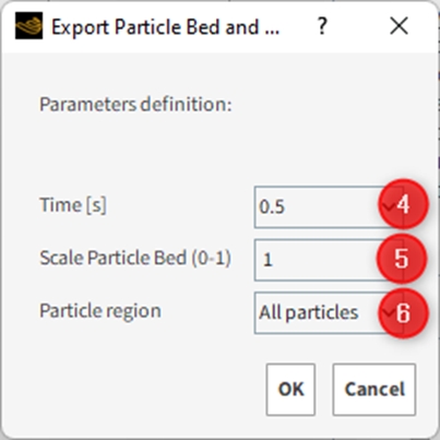 Export details steps.