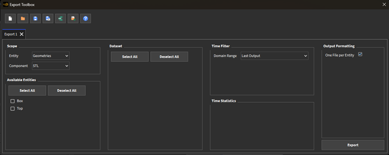 Export Toolbox.