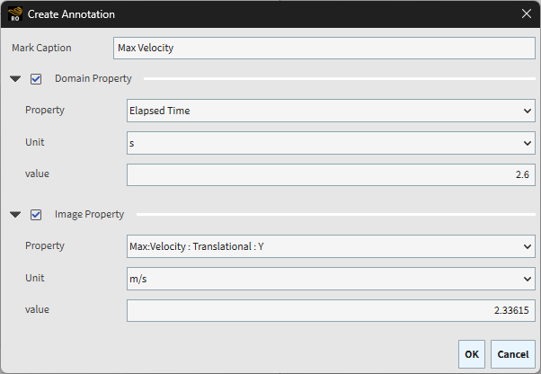 Create Annotation dialog