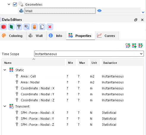 Results in Walls Properties when the SPH Boundary Interaction Statistics Module is enabled