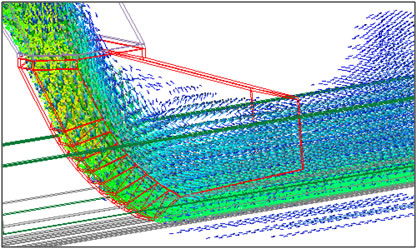 1-Way LBM method showing how dust-like vectors interact with the particles