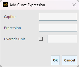Add Curve Expression dialog