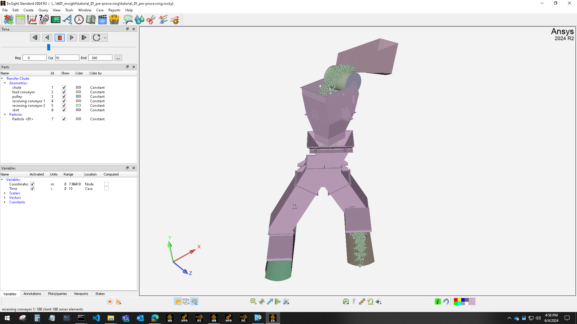 Tutorial 01 inside Ansys EnSight