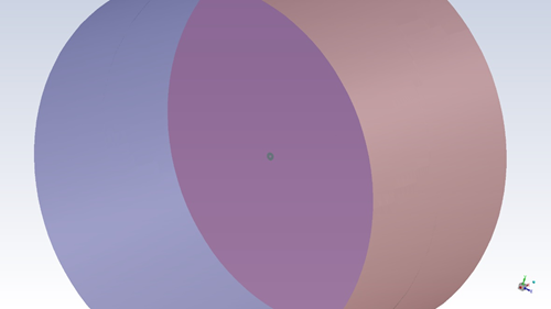 Simple Propeller, Modeled by an Actuator Disk (Green), Inside a Cylindrical Domain