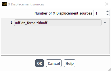 The Z Displacement source Dialog Box