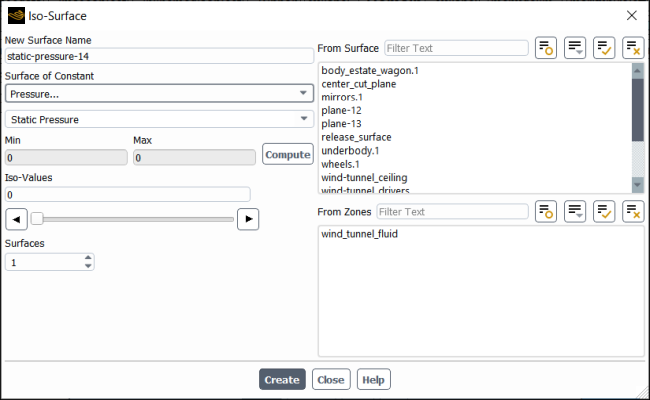 The Iso-Surface Dialog Box