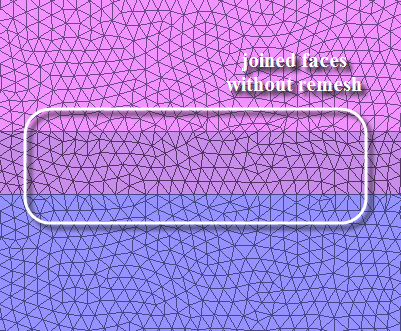 Joining of Overlapping Faces