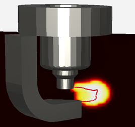Simulation snapshot for the demonstration of the ACT model
