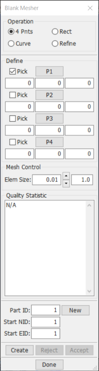 Blank Mesher - 4 Pnts