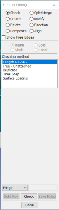 Element Editing Check