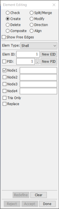 Element Editing Create