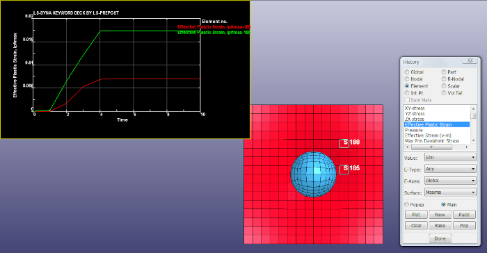 Results shown in main window