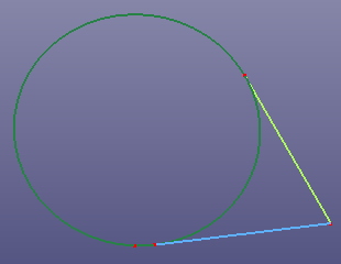 Two tangent lines