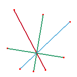 Create two middle lines