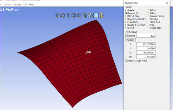 Example of the Control Grid Option