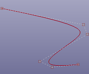Select one B-spline curve