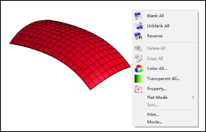 Context Menu for the Whole Model