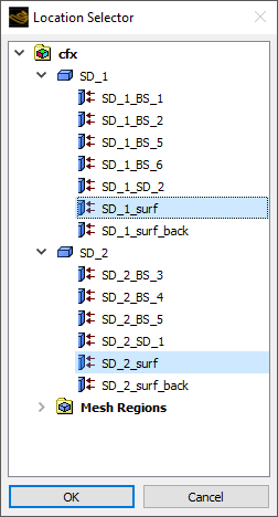 The Location Selector Dialog Box