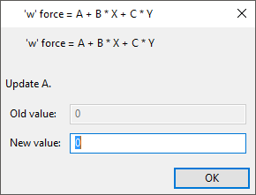 Setting Coefficient A for Rotational Velocity of the Screw
