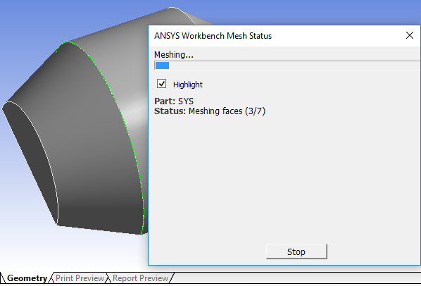 Problematic Topology Highlighted During Meshing