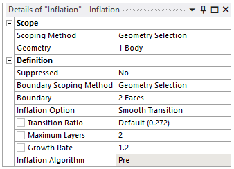Inflation Settings