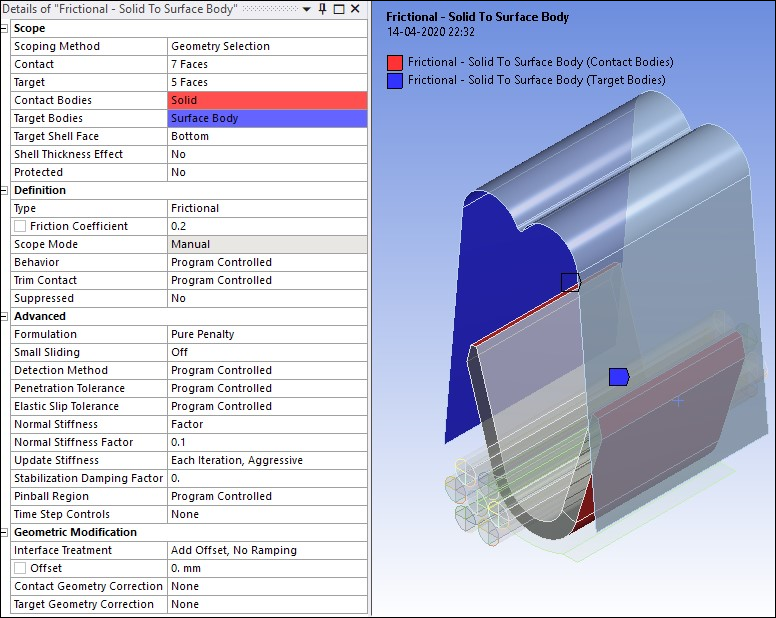 Frictional Contact Between Rigid Punch and Grip