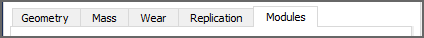 Imported wall, Modules tab in the Data Editors panel