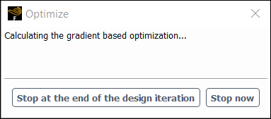 Optimize Dialog Box
