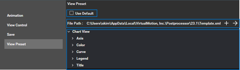 Presets for View